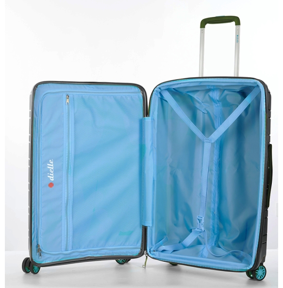Βαλίτσα σκληρή Μεσαία DIELLE 100/60 66x44x28/31 cm Μαύρο